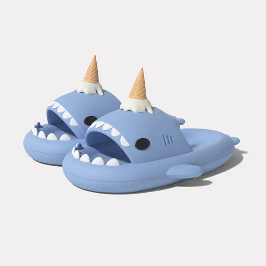 2Pcs Summer Women Men Eva Shark Slippers Diy Shoe Charms Accessoires Buckle 3D Fins Charms Decoration for Adult Shark Slides